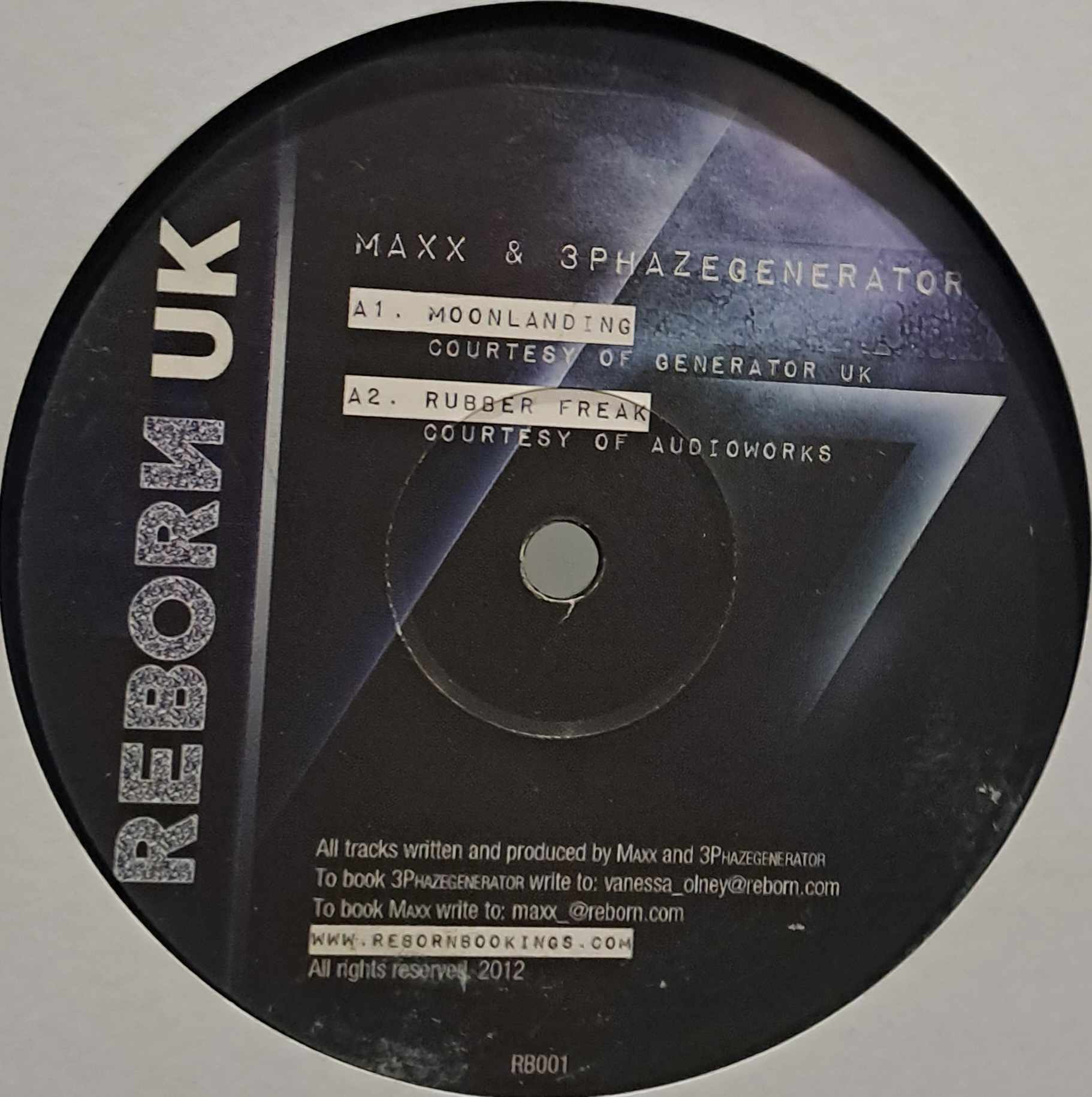 Reborn UK 001 - vinyle techno
